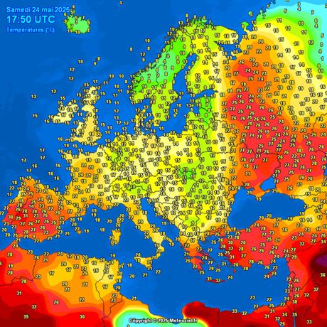 Satelitska slika/Trenutne temperature vazduha Satelitska slika/Trenutne temperature vazduha