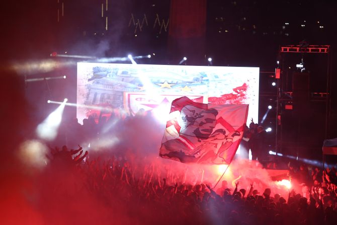 FK Crvena zvezda, proslava titule na Kalemegdanu FK Crvena zvezda, proslava titule na Kalemegdanu