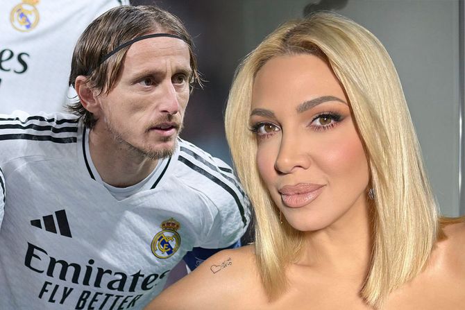 Milica Todorovic i Luka Modrić Milica Todorovic i Luka Modrić