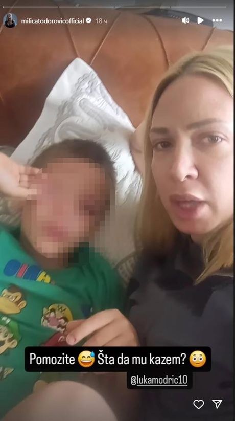 Milica Todorovic i Luka Modrić Milica Todorovic i Luka Modrić