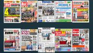 NASLOVNE STRANE SUTRAŠNJIH NOVINA: Prelistavanje štampe za ponedeljak, 26. maj 2025. godine