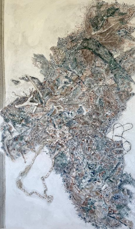 Duša leti dalje,200x120cm, kombinovana tehnika na platnu Duša leti dalje,200x120cm, kombinovana tehnika na platnu
