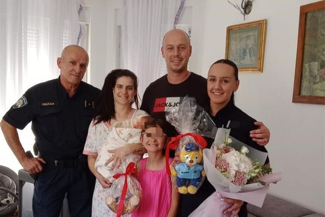 Mala Alisa zahvalila policiji u Hrvatskoj što su pomogli njenoj mami da stigne u bolnicu
