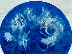 NEPTUN, 200x150cm, kombinovana tehnika na platnu