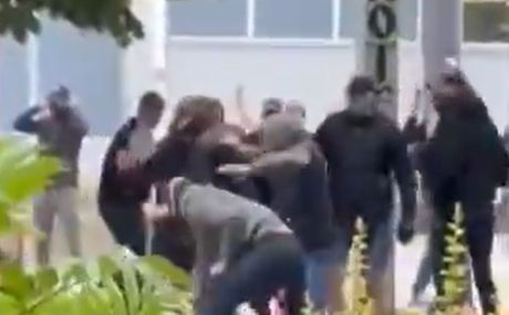 Delije, Grobari, tuča Delije, Grobari, tuča