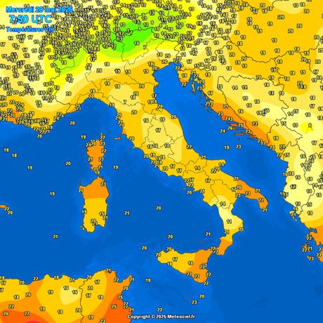 Trenutne temperature vazduha Trenutne temperature vazduha
