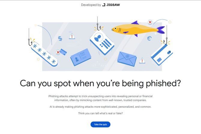Google phishing quiz
