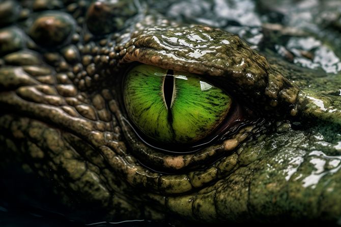 krokodil, oko krokodil, oko