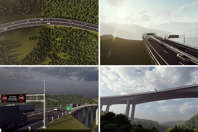 vijadukt kod Erčega Ivanjica Autoput Požega Boljare