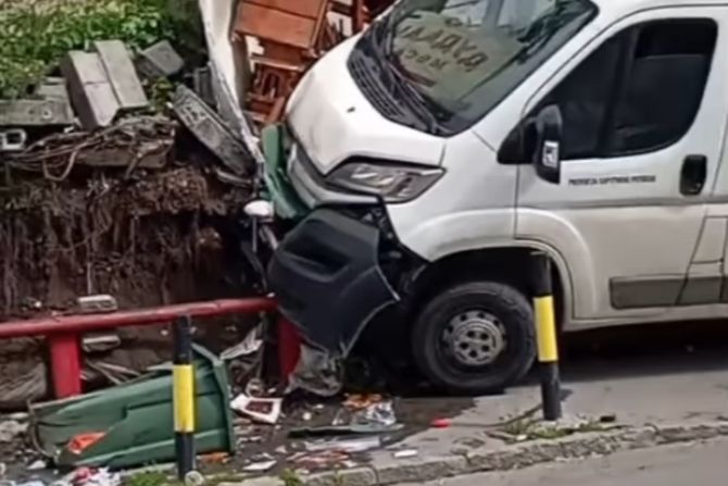 saobraćajna nezgoda, Kaluđerica, kombi