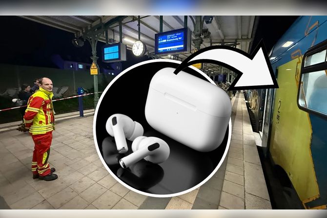Nemačka Lerte Voz Erpod Airpods zaglavljen putnik Fičer