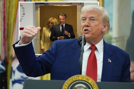 Donald Tramp, Emanuel i Bridžit Makron Donald Tramp, Emanuel i Bridžit Makron