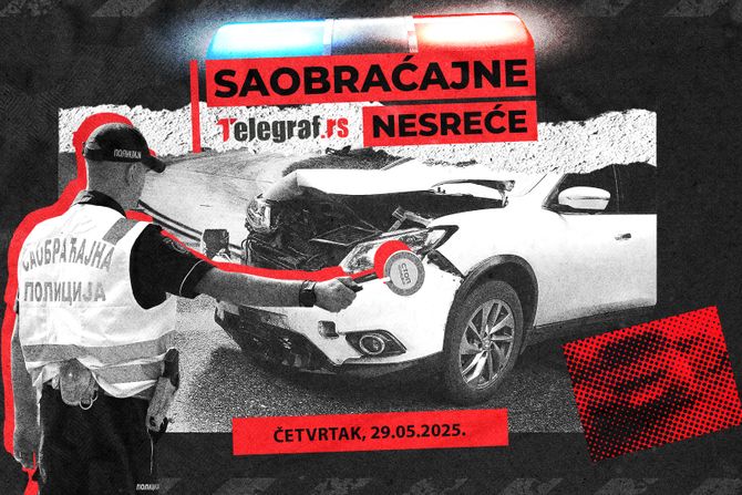 Saobraćajne nesreće za ponedeljak 29.05.2025.