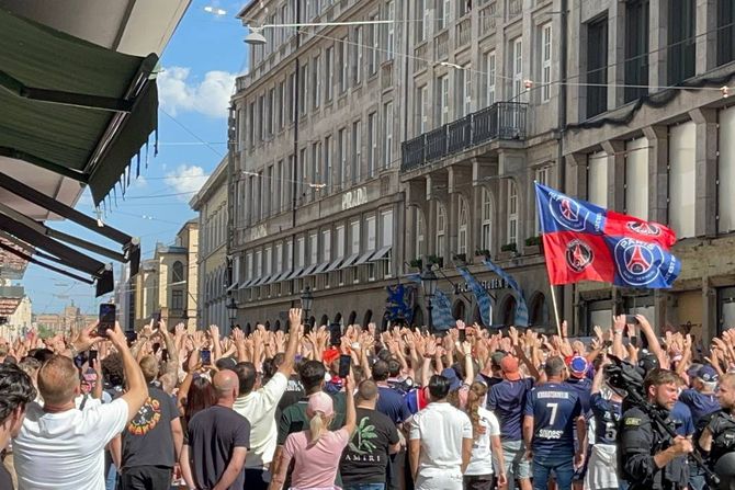 FK PSŽ - FK Inter, navijači PSŽ, Liga šampiona finale
