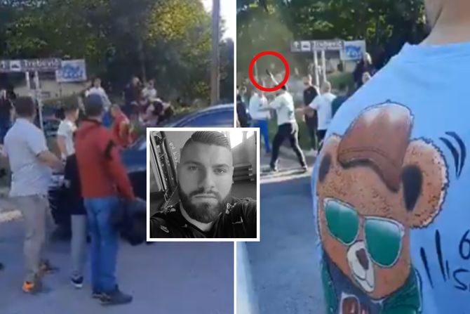 Benjamin Spahović, dženaza, tuča