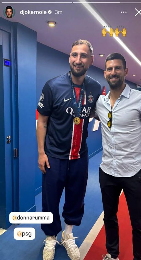 Đanluiđi Donaruma i Novak Đoković Đanluiđi Donaruma i Novak Đoković