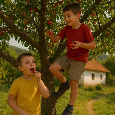 Deca iz Srbije, selo, igra, život na selu Deca iz Srbije, selo, igra, život na selu
