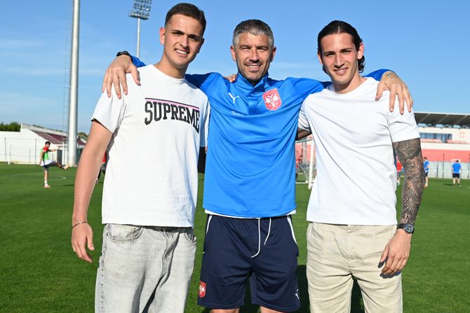 Aleksandar Kolarov, Nikolas Mihajlović i Dušan Mihajlović Aleksandar Kolarov, Nikolas Mihajlović i Dušan Mihajlović