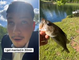 Mladoženja peca pred venčanje