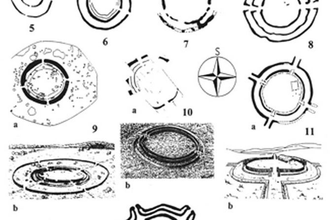 Principal types of the Neolithic-Rondels in central Danubian region:Nìmèièky, Moravia