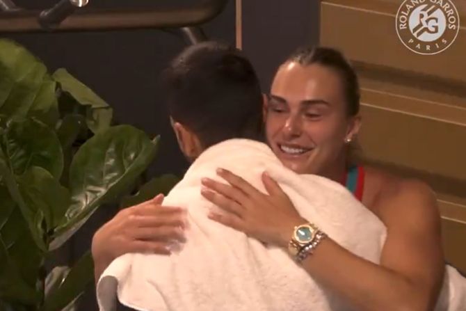 Novak Đoković, Arina Sabalenka Novak Đoković, Arina Sabalenka