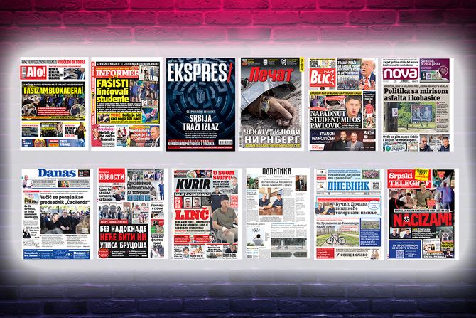 Prelistavanje pregled štampe naslovne strane novine Fičer Prelistavanje pregled štampe naslovne strane novine Fičer