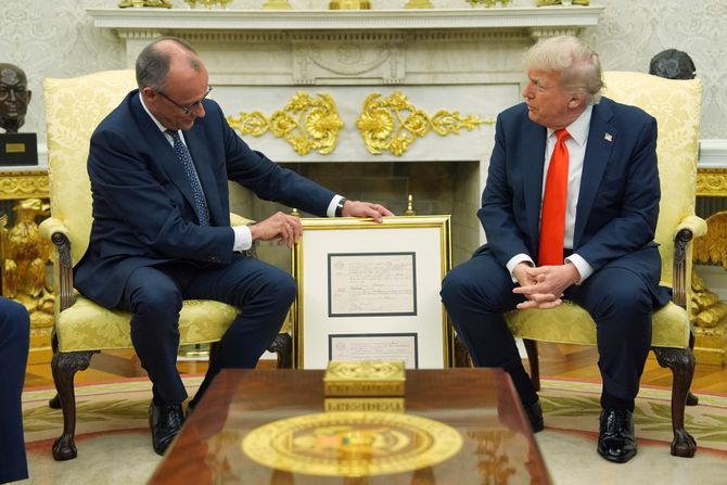 Donald Tramp Fridrih Merc Donald Trump Friedrich Merz Bela kuća Vašington