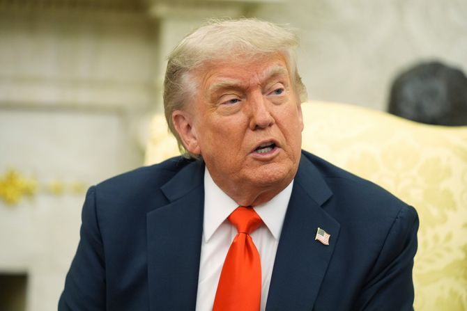 Donald Tramp Fridrih Merc Donald Trump Friedrich Merz Bela kuća Vašington Donald Tramp Fridrih Merc Donald Trump Friedrich Merz Bela kuća Vašington