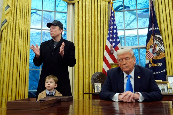 Donald Tramp i Ilon Mask Donald Tramp i Ilon Mask