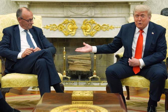 Fridrih Merc i Donald Tramp Fridrih Merc i Donald Tramp