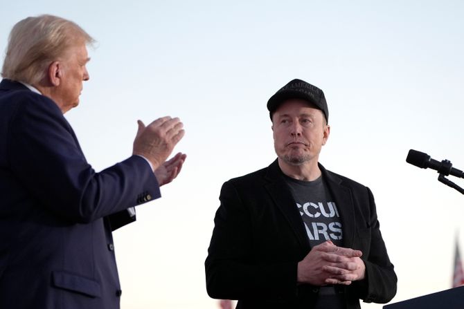 Donald Tramp i Ilon Mask