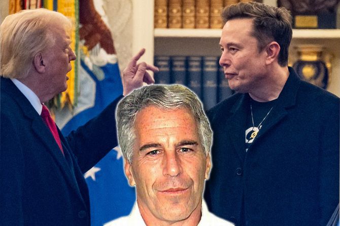 Ilon Mask, Donald Tramp i Džefri Epstajn Ilon Mask, Donald Tramp i Džefri Epstajn