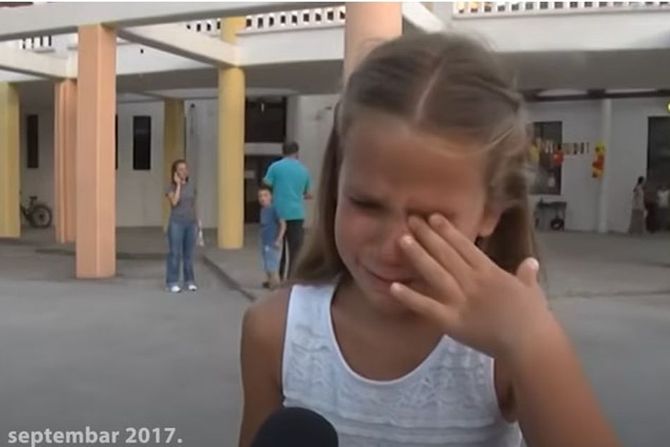 Tina, prvi dan škole
