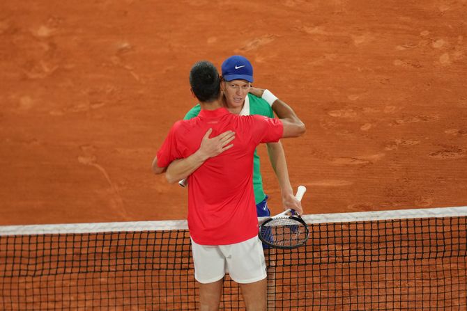 Novak Đoković i Janik Siner
