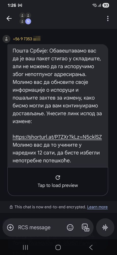 SMS prevara - novi level SMS prevara - novi level