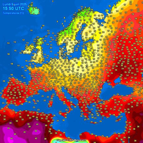 Trenutne temperature i satelitska slika Trenutne temperature i satelitska slika
