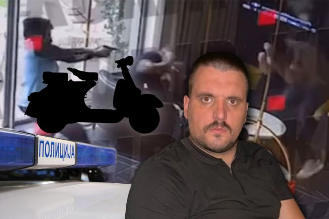 Dejan Vuksanović, skuter, policija Dejan Vuksanović, skuter, policija
