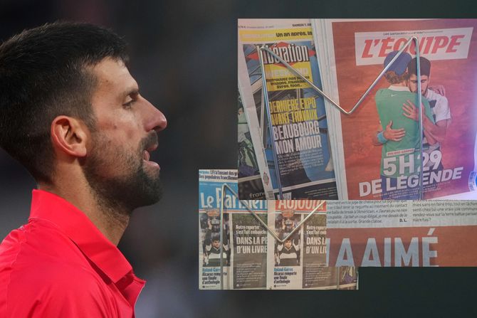 Novak Đoković, L'Equipe, Le Parisien Novak Đoković, L'Equipe, Le Parisien