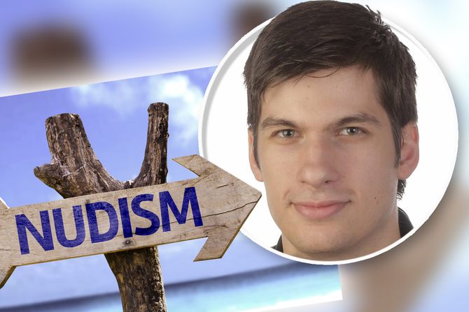 Nemački političar nudista Džulijen Fera Julien Ferrat Nemački političar nudista Džulijen Fera Julien Ferrat
