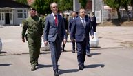 Ivica Dačić i predsednik Vlade Đuro Macut obišli su danas bazu niškog Odreda Žandarmerije u Aleksincu