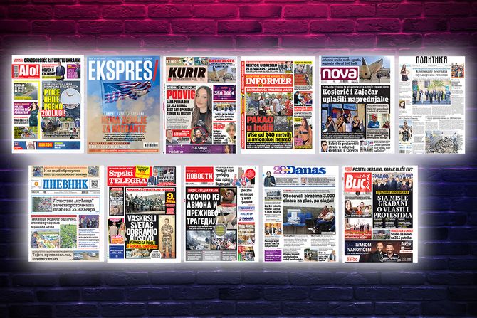Prelistavanje pregled štampe naslovne strane novine Fičer Prelistavanje pregled štampe naslovne strane novine Fičer