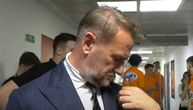 Ostoja Mijailović namestio grb Partizana na odelu, pa se obratio Grobarima: "Ovo je moja peta titula..."