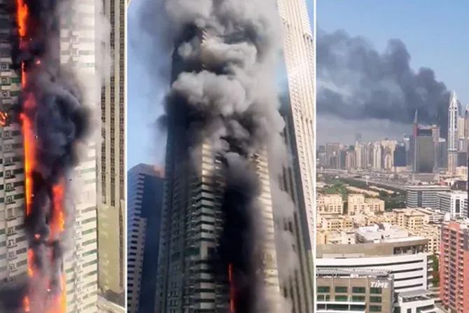 Dubai zgrada pozar Dubai zgrada pozar