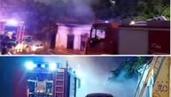 Gori Dubljanskja ulica u srcu Vračara: Veliki broj vatrogasnih vozila na licu mesta