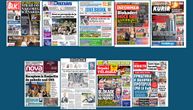 NASLOVNE STRANE SUTRAŠNJIH NOVINA: Prelistavanje štampe za ponedeljak, 16. jun 2025. godine