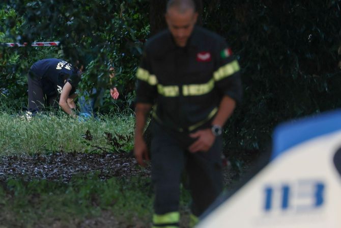 Italija Rim beba žena Villa Pamphili