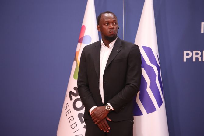 Usain Bolt i Aleksandar Vučić Usain Bolt i Aleksandar Vučić