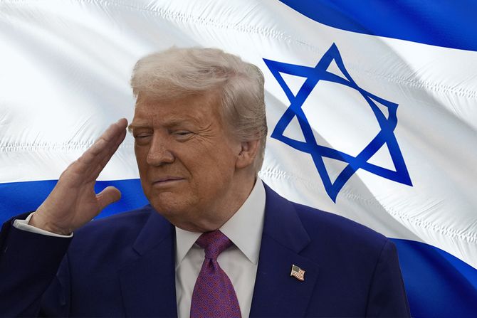 Donald Tramp, Izrael zastava Donald Tramp, Izrael zastava