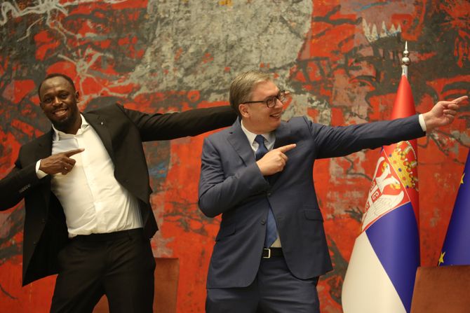 Usain Bolt i Aleksandar Vučić