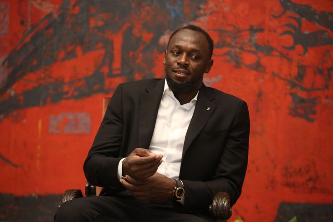 Usain Bolt i Aleksandar Vučić Usain Bolt i Aleksandar Vučić